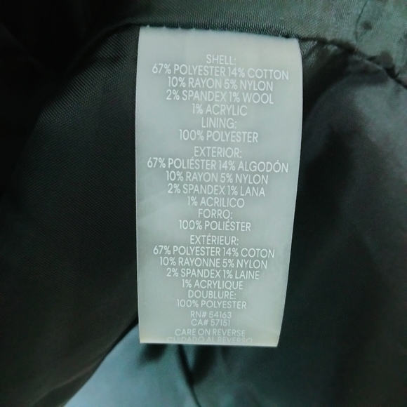 Calvin Klein Tweed Suit Jacket Open Front - Picture 7 of 8